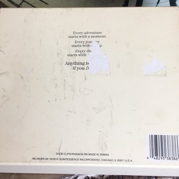 🔥SALE 3/$20 VINTAGE Shoe Clips/ Fashion Pin Set Bead Pearl Black Gold - Picture 5 of 5